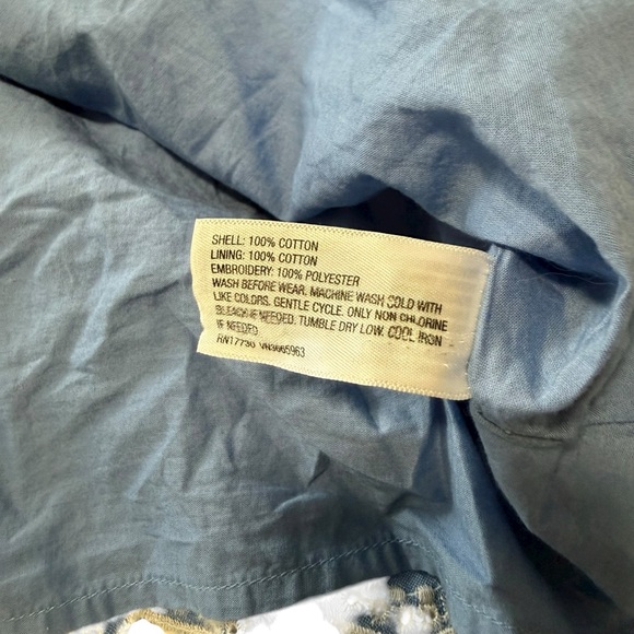 Cat & Jack Blue Floral Dress 100% Cotton Size 3T - Picture 3 of 3